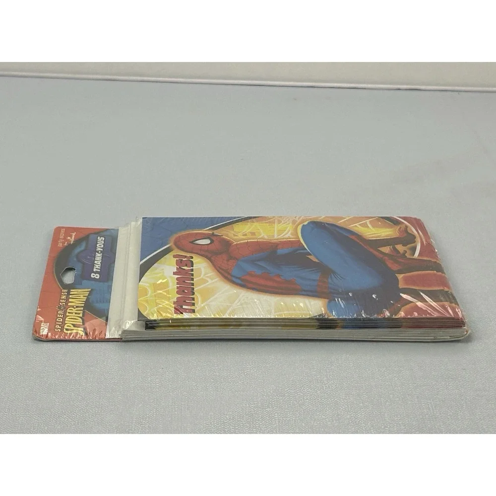 2010 Marvel Spider-Man 8 Thank You Cards Hallmark Party Express Sealed NOS USA